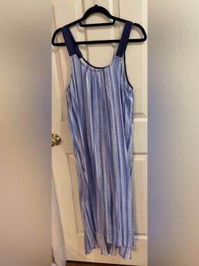 Donna Karan Flowy Chic Dressing Gown | Beach Cover Up | Summer House Dress | M